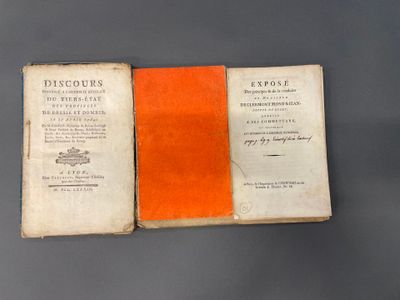 7 brochures révolutionnaires sur l'Ain 1. ENJUBAULT-LA-ROCHE…