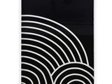 une image en noir et blanc représentant un motif en spirale sur fond blanc