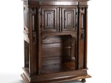 une image représentant une armoire en bois avec une porte