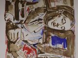 a picture of a drawing of a man and a woman