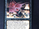 an image of a card with a picture of a demon on it