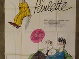 french movie poster of a man and woman sitting on a green couch