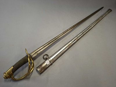 SABRE réglementaire TROUPE de DRAGON Ml 1854, garde à trois …