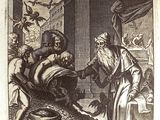 illustration of a scene from a 17th - century book of horatian ' s