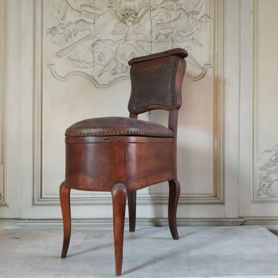 Bidet en noyer, estampillé J.P. - Photo 1