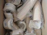 a box full of rolls of toilet paper in it