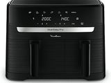 an image of a black air fryer sitting on top of a counter