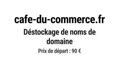 Nom de domaine cafe-du-commerce.