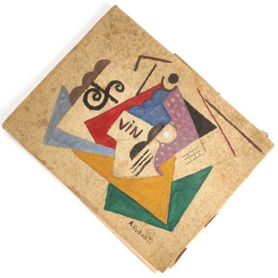 l'image d'une feuille de papier sur laquelle figure une peinture