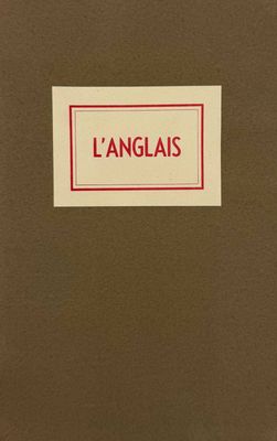 a close up of a book with a label on it