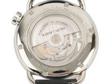 a close up of a watch on a white background
