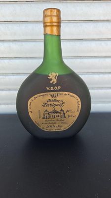 a bottle of liquor that is sitting on a table