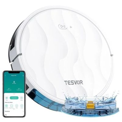 un gros plan sur un téléphone et un robot posés sur une table