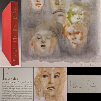 a collage of pictures of a book with a picture of a woman ' s face