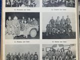 an open book with pictures of a group of people in military uniforms