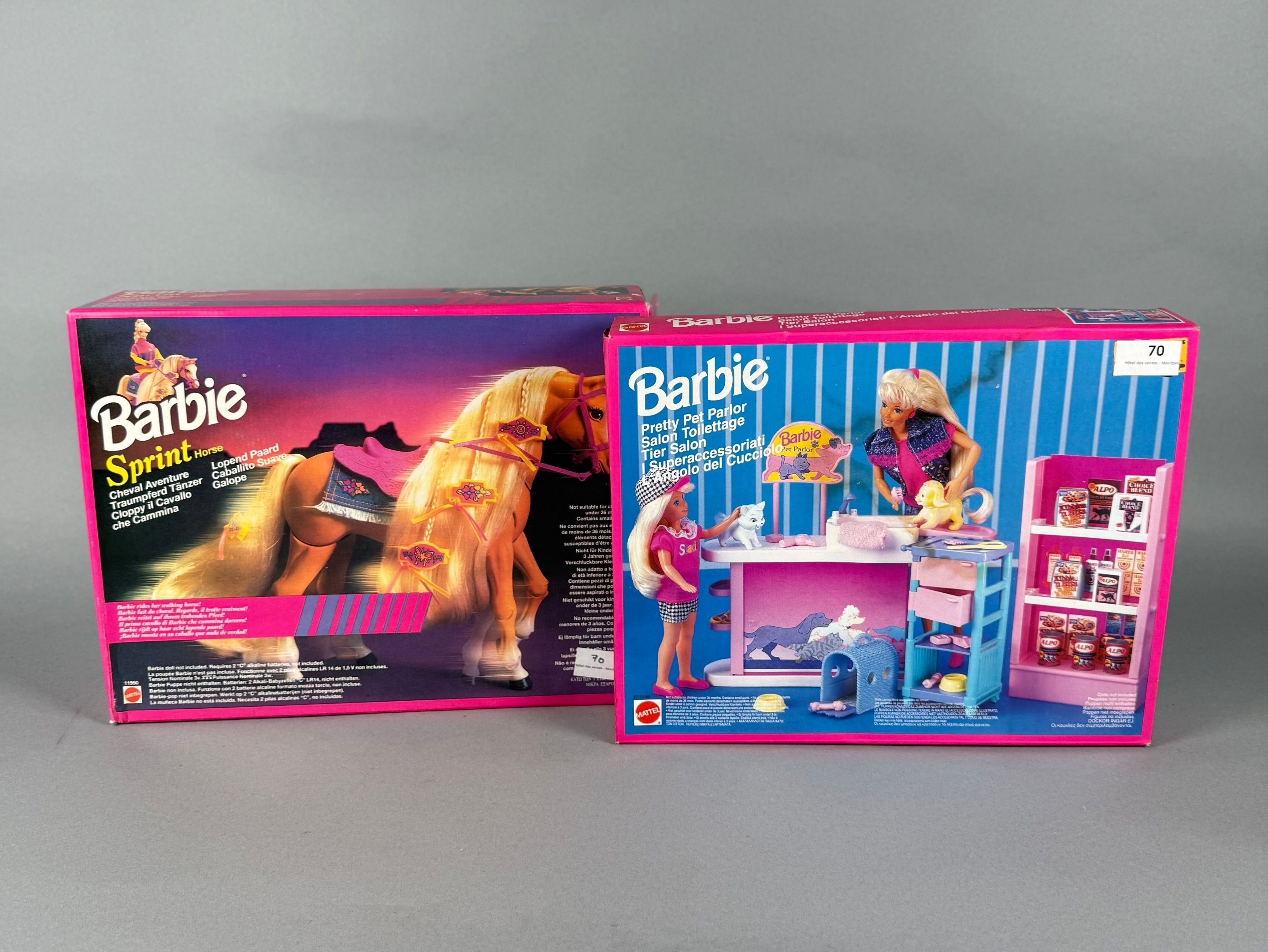 Lot Barbie - Maison Barbie Mattel + 4 Barbie + 2 Ken + Voiture - Très Bon état