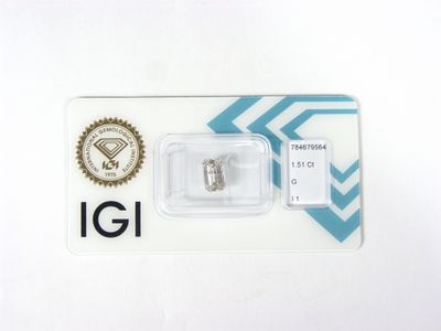 Diamant taille brillant certifié, sous blister. 1 ct H/I1. C…