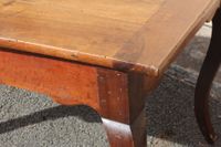 Table en bois fruitier à double plateau mobile, ceinture lég… (photo 6)