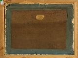 an image of a painting of a brown and blue frame