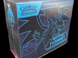 On voit ici la boîte du jeu de cartes à collectionner Pokémon.