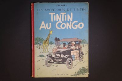a book with a picture of a giraffe and people in a car