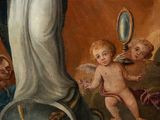 an image of a painting of a woman holding a baby in her arms