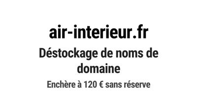 Nom de domaine air-interieur.fr.