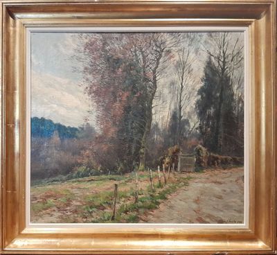 Louis CLESSE (1889-1961) . Le bois en automne.