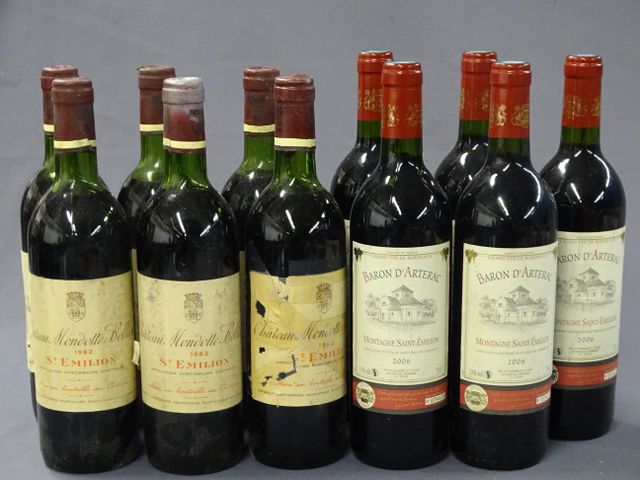 SAINT EMILION, CHATEAU MONDOTTE BELLISLE, 6 bouteilles de 1982, M...