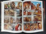 a picture of a comic book open on a table