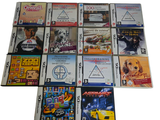 un grand nombre de jeux vidéo sur la table
