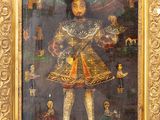 une image représentant un tableau d'un homme vêtu d'une robe dorée