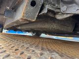 a close up view of a car ' s exhaust pipe
