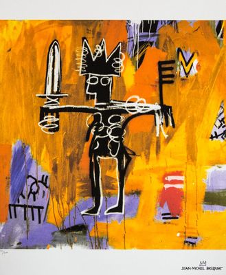 une image représentant un tableau où l'on voit un homme tenant un couteau