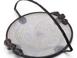 an image of a purse with a flower design on it