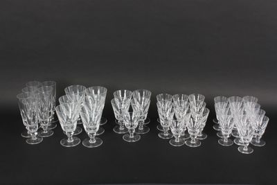 SAINT LOUIS, modèle Jersey : partie de service de verres à p… - Photo 1