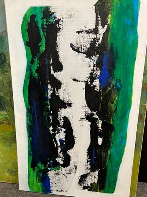 Abstraction Huile sur toile 60 x 38 cm