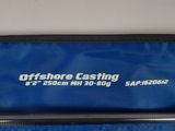 a close up of a fishing rod in a blue case