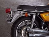 a motorcycle that is parked in a parking lot