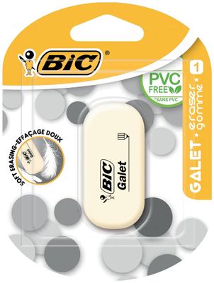 BIC - Gomme Galet - Sans PVC - Effaçage doux haute qualité -…
