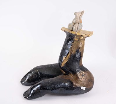 Jeanne GRANDPIERRE (1942-2019), "Corps sur corps", céramique…