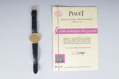 montre-bracelet homme PIAGET, boitier en or, mouvement autom… - Photo 1