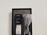an apple watch is in a box with a white strap