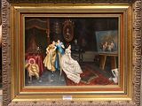 an image of a painting of two women in a room