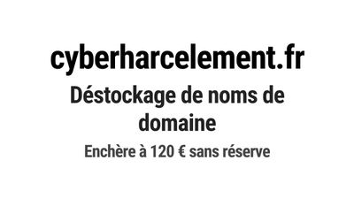Nom de domaine cyberharcelement.