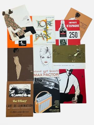 Lot de 11 affiches publicitaires diverses comprenant : - Ado…