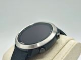 a smart watch sitting on top of a display case