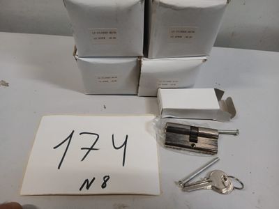 Lot de 50 cylindres de serrure profil européen 30/35 mm, liv…