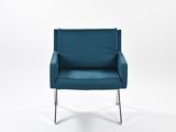 an image of a blue chair on a white background