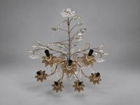 Maison BAGUÈS Applique à sept lumières en métal doré et cris… (photo 3)